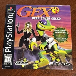 Gex 3 Deep Cover Gecko PS1 Playstation 1 Manual ONLY with registration card